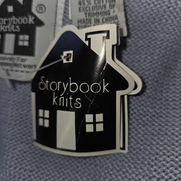 Storybook Knits Pastel Blue Tank Sweater Top Plus Sz 3X Crocheted HSN Tags Rare - Picture 10 of 16